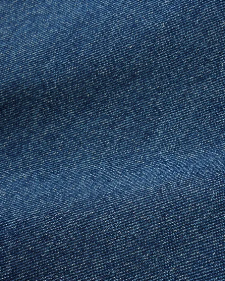 Wide Cut Denim Jeans, Mid Blue