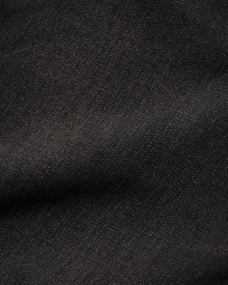 Wide Cut Denim Jeans, Tinted Black